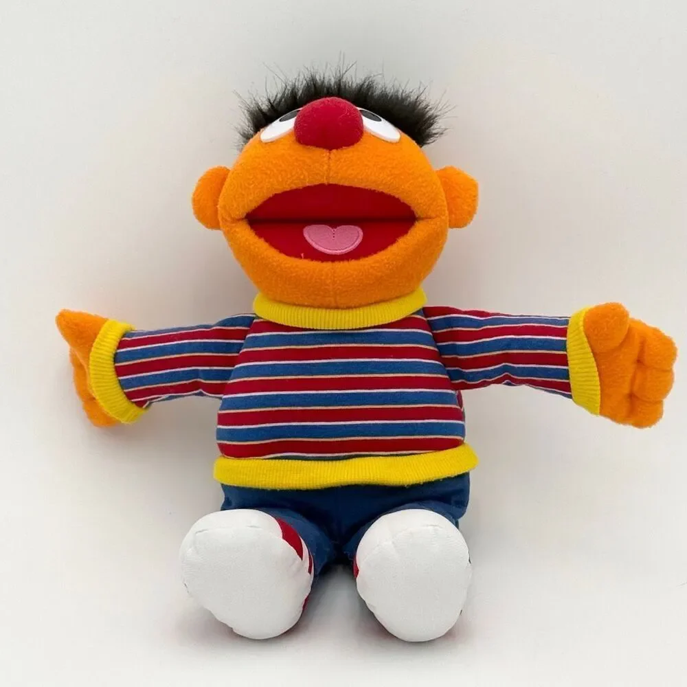 Sesame Street Plush Ernie SeaWorld Busch Gardens Souvenir Stuffed Animal 13”